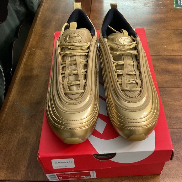 Nike | Shoes | Metallic Gold Air Max 97 8 Men | Poshmark